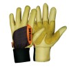 Gants PRO FORESTIER "matériel vibrant" cuir hydrof. mousse anti-vibat. protège-artère ROSTAING