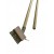 Brosse rainure + racloir EM150 bois