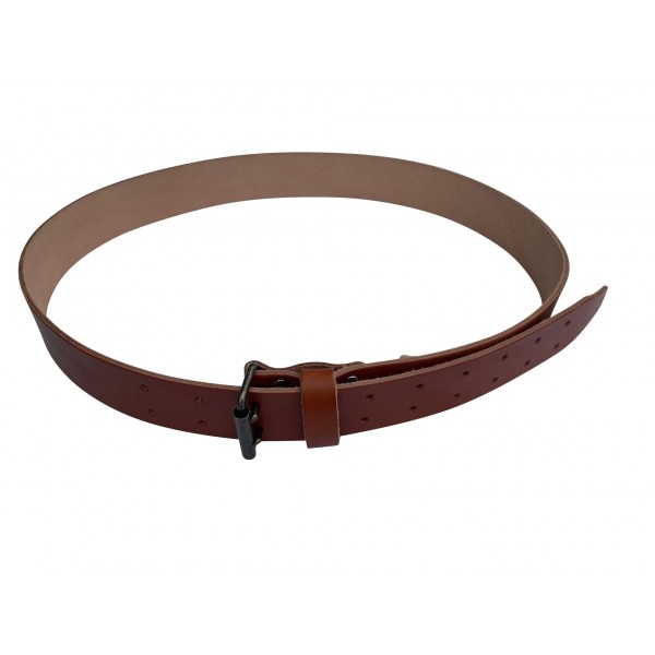 Ceinture cuir double ardillon 117cm