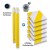 Kit Piétons à led 2 poteaux Jaune cl1 et 6 dalles Blanc/Jaune