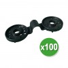 CLIPS ROND NOIR D40 100 pces