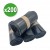 200 sacs poubelle renforcé noir 110L 70X110 60 microns