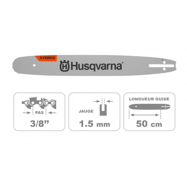 Guide-chaine monobloc 50 CM