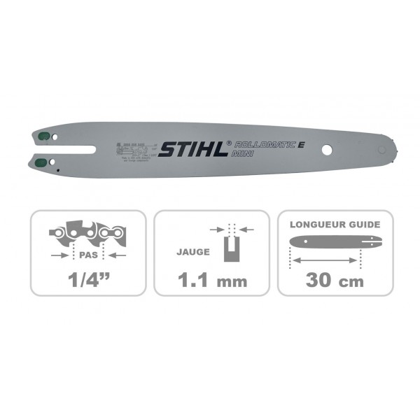 Guide chaine Rollomatic E mini 30cm