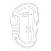 Mousqueton BM'D TRIACT-LOCK PETZL