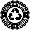 6 Piquets Recy-Fix 40cm gris