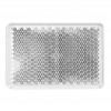 Catadioptre rectangle adhésif blanc