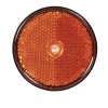 Catadioptre rond à visser orange