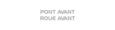 Pont avant - Roue avant